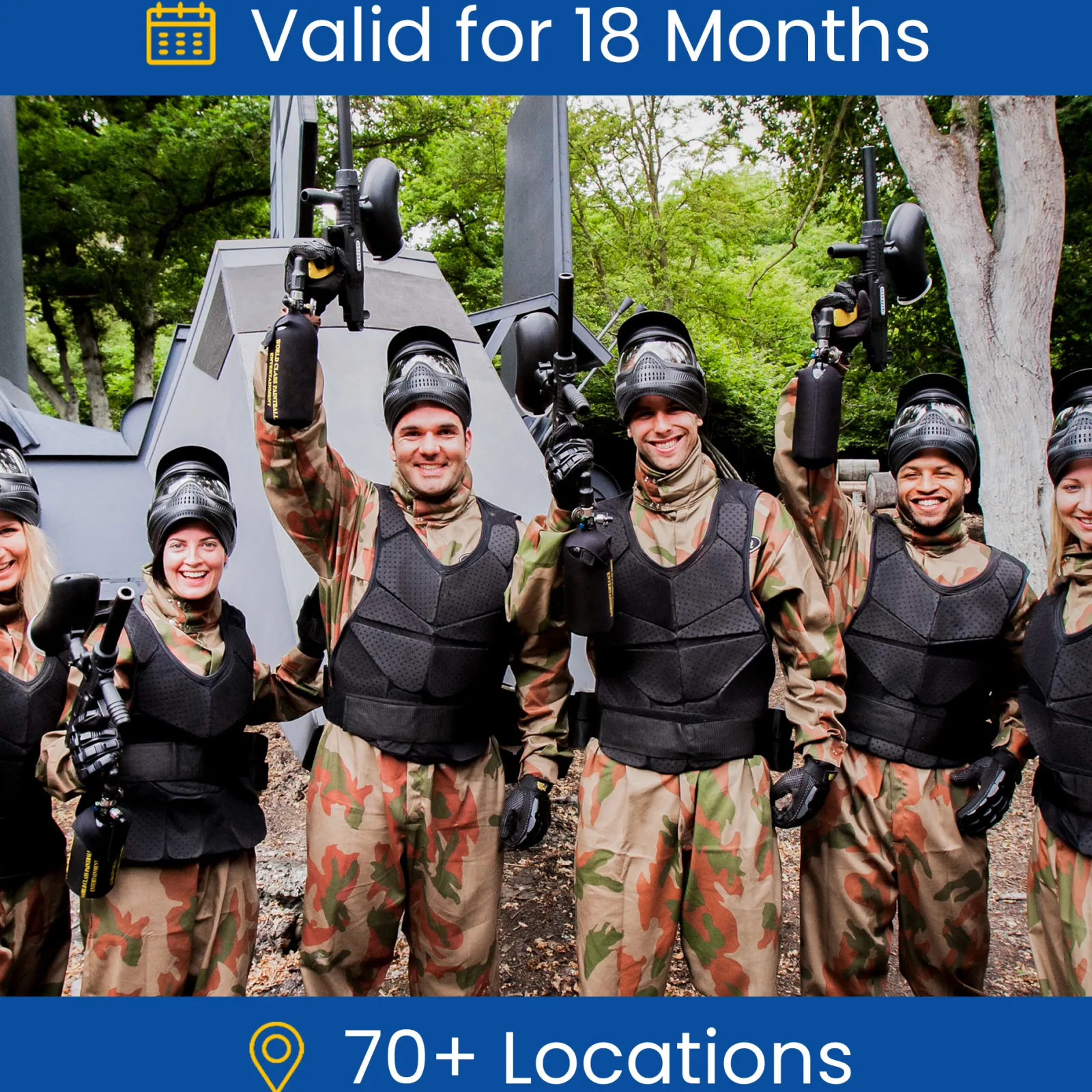 Kids Card Factory Paintball Combat for Eight Gift Experience Day