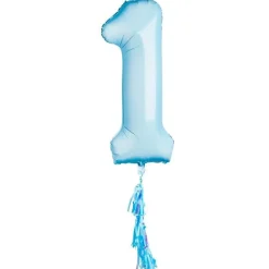 Online Pastel Blue 40-Inch Number 1 Balloon - Delivered Inflated! Kids 1St Birthday|Birthday Party