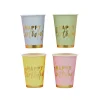 Card Factory Pastel Happy Birthday Paper Cups - Pack of 8