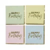 Pastel Happy Birthday Paper Napkins - Pack of 16 Tableware|Birthday Party