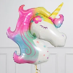 Best Pastel Unicorn Birthday Supershape & Foil Balloon Package - Delivered Inflated! Kids Balloons For Kids|Character Balloons