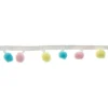 New Pastil Rainbow Pom Pom Ribbon Trim Kids Rainbow Gift Wrap|Gift Wrap For Kids