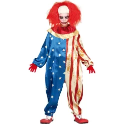 Card Factory Patriot Clown Children's Fancy Dress Costume