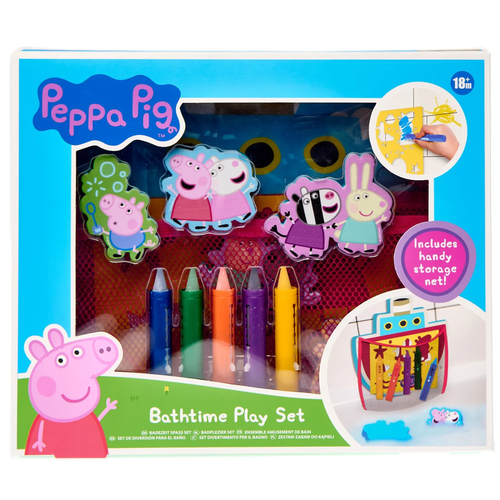 Kids Card Factory Peppa Pig Bathtime Play Set