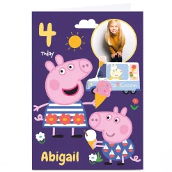 Kids Card Factory Peppa Pig Photo Card - Ice Cream Birthday