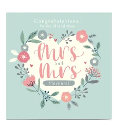 Card Factory Personal Nikki Whiston Wedding Card - Mrs & Mrs