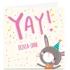 Card Factory Personalied Carol Richardson Card - YAY Bunny