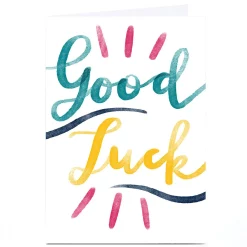 Clearance Personalised Emma Valenghi Good Luck Card Good Luck