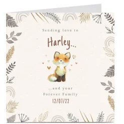 Card Factory Personalised Adoption Card - Your Forever Family