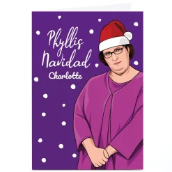 Best Personalised All Things Banter Christmas Card - Phyllis Navidad Tv & Film|Funny