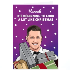 Card Factory Personalised All Things Banter Christmas Card - Beginning to Look a Lot Like Christmas