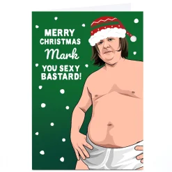 Discount Personalised All Things Banter Christmas Card - You Sexy B Tv & Film|Funny