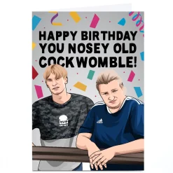 Card Factory Personalised All Things Banter Birthday Card - Nosey Womble