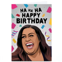 Card Factory Personalised All Things Banter Birthday Card - Ha Ha Happy Birthday