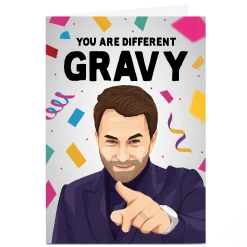 Card Factory Personalised All Things Banter Birthday Card - Different Gravy