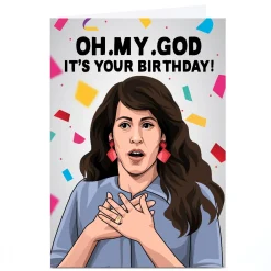 Card Factory Personalised All Things Banter Birthday Card - Oh. My. God