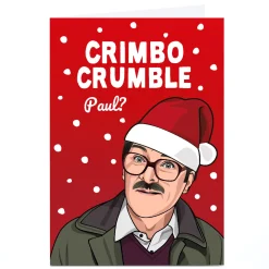 Card Factory Personalised All Things Banter Christmas Card - Crimbo Crumble