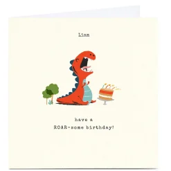 Kids Card Factory Personalised Andrew Thornton Birthday Card - Roar-some Birthday