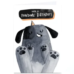 New Personalised Andrew Thornton Birthday Card - Pawsome Birthday For Sister|For Niece