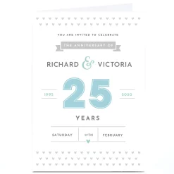 Online Personalised Anniversary Invitation - Invited To Celebrate Invitations|Anniversary
