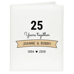 Outlet Personalised Anniversary Album - Years Together Photo Frames|Jewellery & Keepsakes