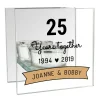 Hot Personalised Anniversary Glass Tea Light Holder - Years Together Scented Candles|Anniversary Gifts