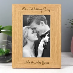 Card Factory Personalised Any Message Wooden Photo Frame