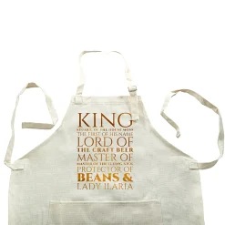 Card Factory Personalised Apron - King, Lord, Master, Protector