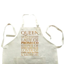 Online Personalised Apron - Queen, Lady, Keeper, Lover Christmas Gifts|Birthday Gifts