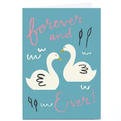 Sale Personalised Ashley Le Quere Card - Two Swans Wedding|Anniversary