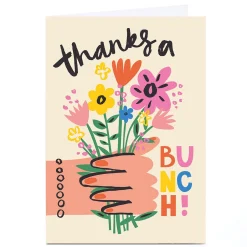 Best Personalised Ashley Le Quere Thank You Card - Thanks a Bunch Thank You