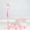 Card Factory Personalised Baby Pink Confetti Tassel Bubblegum Balloon & Minis - DELIVERED INFLATED!