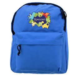 Kids Card Factory Personalised Backpack - Dinosaur