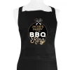 Card Factory Personalised BBQ King Black Apron