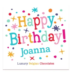 Sale Personalised Belgian Chocolates - Happy Birthday Any Message Chocolate & Sweets|Gifts For Him