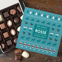Online Personalised Belgian Chocolates - Christmas Icons Chocolate & Sweets|Gifts For Him