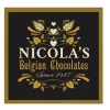 Discount Personalised Belgian Chocolates - Black & Gold Chocolate & Sweets|Christmas Gifts