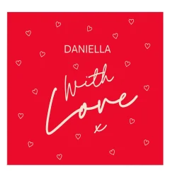 Discount Personalised Belgian Chocolates - Red Hearts With Love Chocolate & Sweets|Gifts For Him