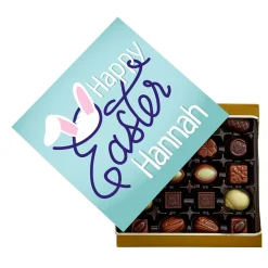 Clearance Personalised Belgian Chocolates - Easter Bunny Ears Chocolate & Sweets|Gifts For Him