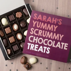 Hot Personalised Belgian Chocolates - Yummy Scrummy Chocolate & Sweets|Birthday Gifts