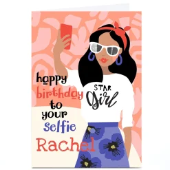 Card Factory Personalised Bev Hopwood Birthday Card - Your Selfie