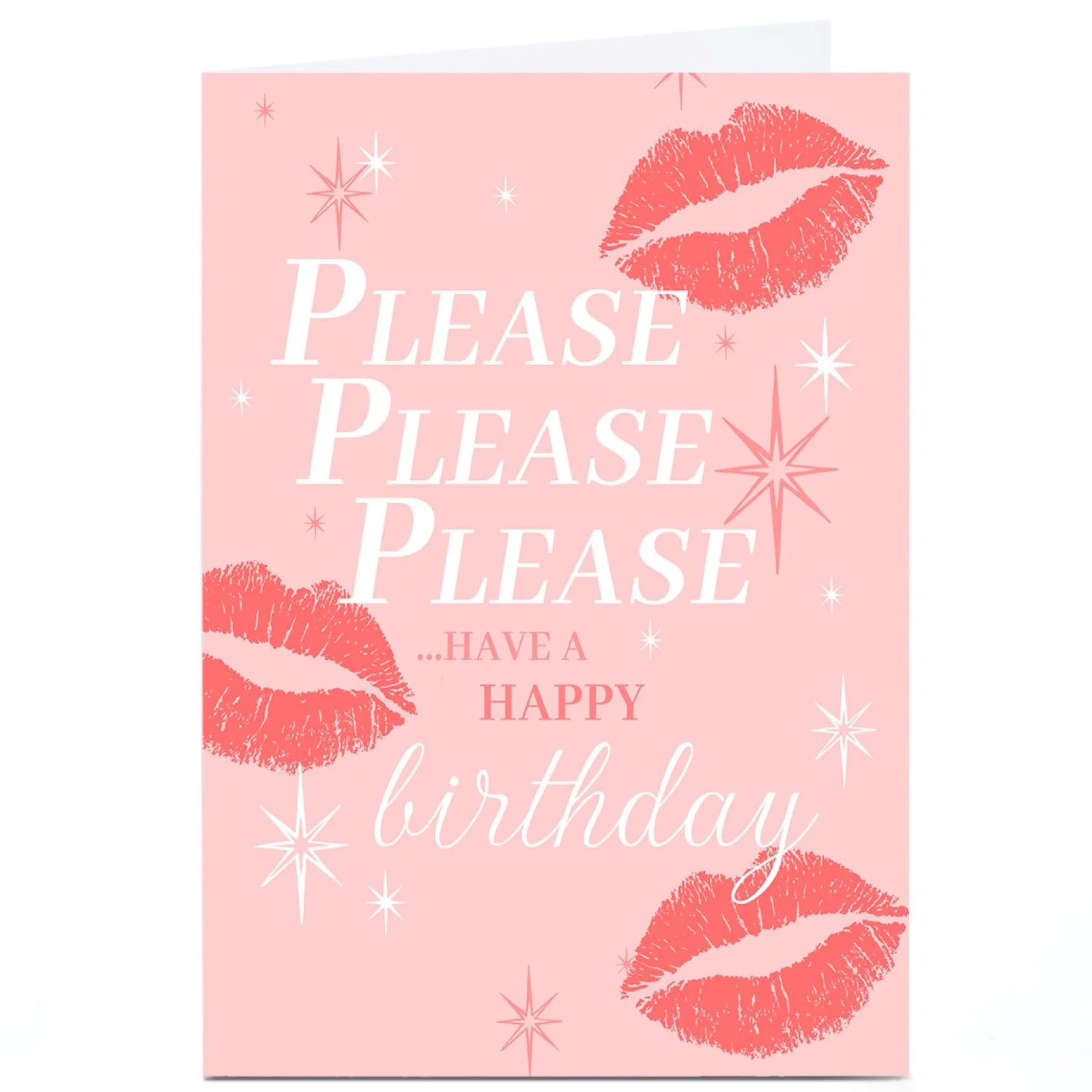 Hot Personalised Birthday Card - Please Please Please For Friend|Trending