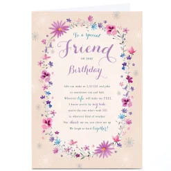 Card Factory Personalised Birthday Card - To A Special Friend On Your Birthday