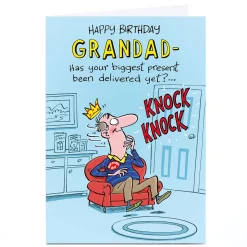 Outlet Personalised Birthday Card - Your Biggest Present, Grandad For Grandad|Funny