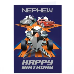 Online Personalised Birthday Card - Hot Wheels Nephew Kids For Nephew|For Kids