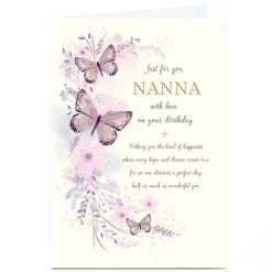 Online Personalised Birthday Card - Best Wishes, Nanna For Wife|For Sister