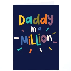 Card Factory Personalised Birthday Card - Daddy in a Million