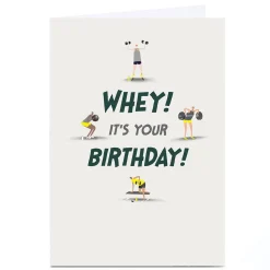 Outlet Personalised Birthday Card - Whey! It's Your Birthday For Friend|Male Friend