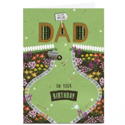 Discount Personalised Birthday Card - Picket Fence Garden, Dad For Dad|Dad