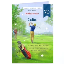 Card Factory Personalised Birthday Card - Golfer, To A Special...